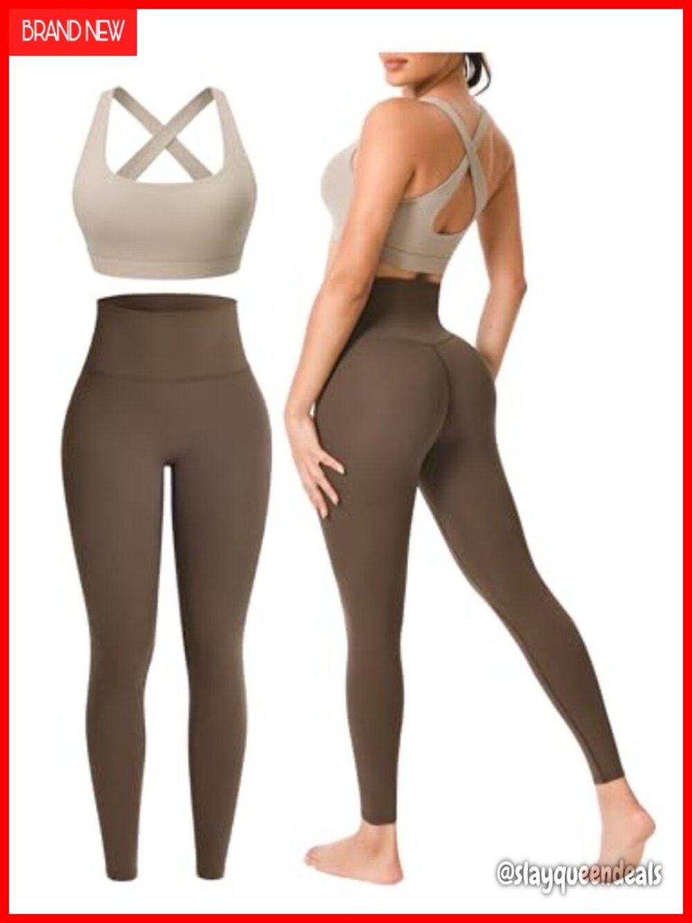 Seamless Yoga Set 2 Piece Workout Leggings & Sports Bra High Stretch